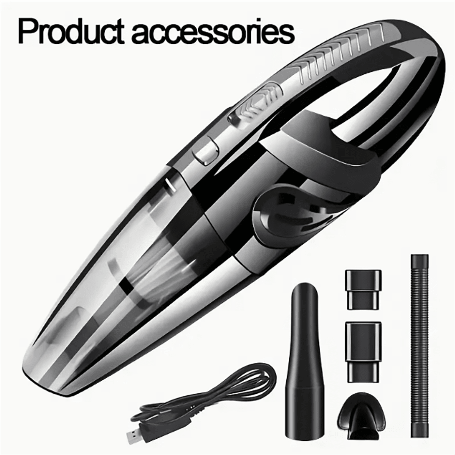 Car Vacuum Cleaner - เครื่องดูดฝุ่นไร้สาย เหมาะสำหรับทำความสะอาดบ้าน ทำความสะอาดรถยนต์ กำจัดขนสัตว์เลี้ยง เครื่องดูดฝุ่นแบบพกพาอเนกประสงค์