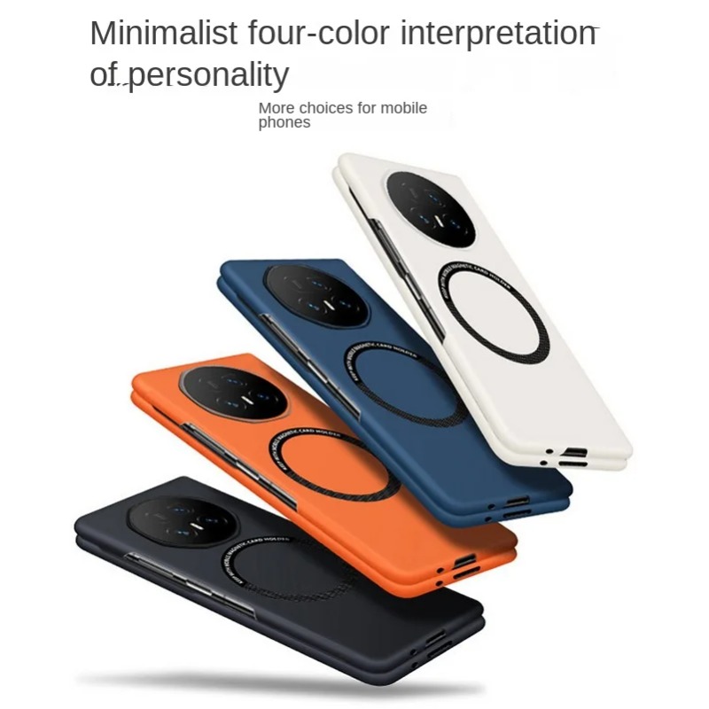 Wireless Car Charger - เคสโทรศัพท์แม่เหล็กติดรถยนต์แบบไร้ขอบบางเฉียบหรูหราสำหรับ Honor Magic V5 V3 V2