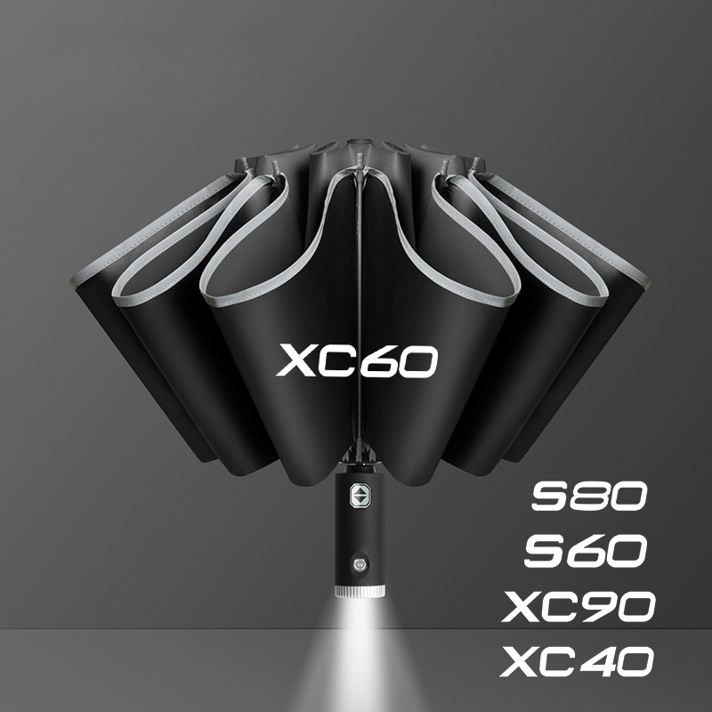 Volvo Car Accessories Xc90 - อุปกรณ์ตกแต่งภายในรถยนต์ ร่มพับได้แบบพกพาสำหรับรถยนต์ Volvo Xc60 Xc90 V40