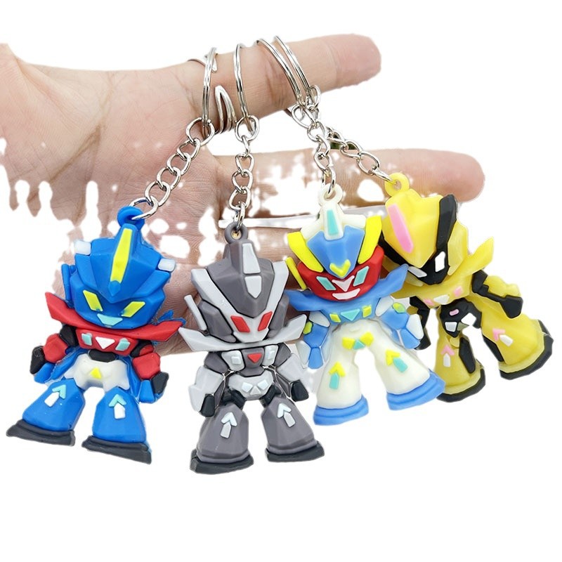 Car Accessories In Japan - พวงกุญแจซิลิโคนกันดั้ม, พวงกุญแจรูปอนิเมะโมบิลสูทขนาดเล็ก, พวงกุญแจยางนุ่มทนทาน, เหมาะสำหรับรถยนต์, กระเป๋าเป้, กระเป๋า,