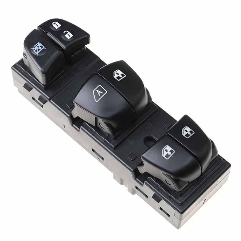 Car Accessories Light - 1 ชิ้นสวิตช์ยกกระจกหน้าต่างหลักปุ่มอุปกรณ์เสริมในรถยนต์พร้อมไฟสำหรับนิสสัน Tiida Qashqai Altima X-Trail