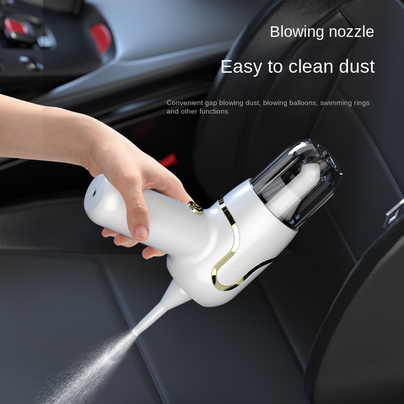 Car Vacuum Cleaner - เครื่องดูดฝุ่นมือถือแบบพกพา 5000Pa เครื่องดูดฝุ่นในรถยนต์ไร้สายพร้อมมอเตอร์ไร้แปรงถ่าน 4 ใน 1