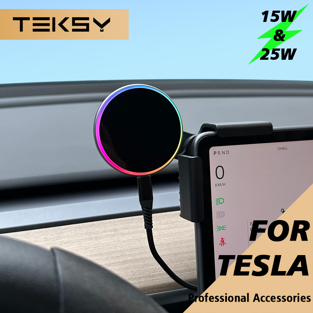 Wireless Car Charger - ที่ยึดโทรศัพท์ในรถยนต์พร้อมที่ชาร์จไร้สายแม่เหล็ก 15W และ 25W Qi2.2 รองรับ