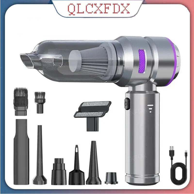 Car Vacuum Cleaner - เครื่องดูดฝุ่นในรถยนต์ พลังสูง แบบพกพาไร้สาย มอเตอร์ไร้แปรงถ่าน เครื่องทำความสะอาด กำลังแรง
