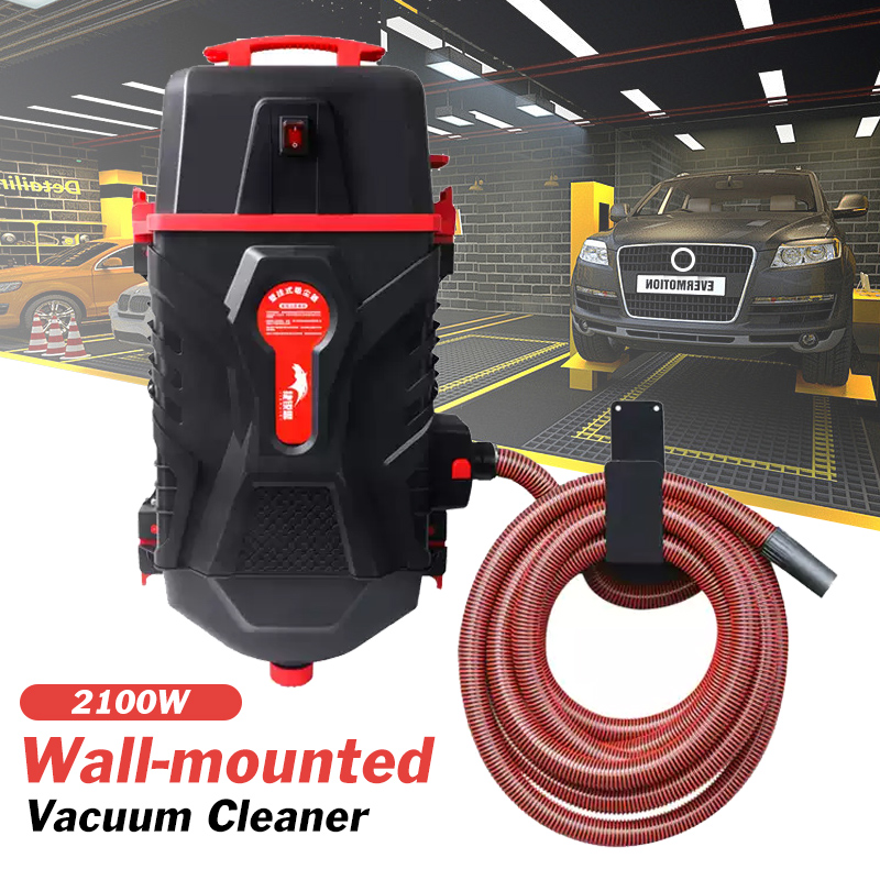 Car Vacuum Cleaner - เครื่องดูดฝุ่นติดผนัง เครื่องดูดฝุ่นล้างรถ ท่อ 10 เมตร ร้านเสริมสวยในรถยนต์