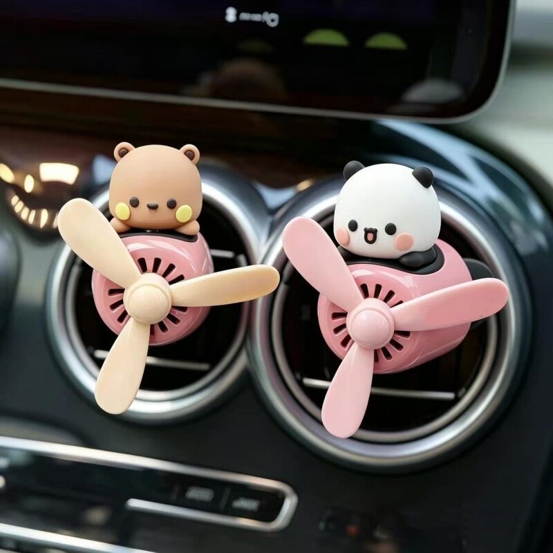 Car Accessories Perfume - ตัวการ์ตูนบูบู เยียร์ น่ารักๆ สำหรับตกแต่งรถยนต์ กลิ่นหอมสดชื่น ใช้เป็นที่หนีบช่องแอร์