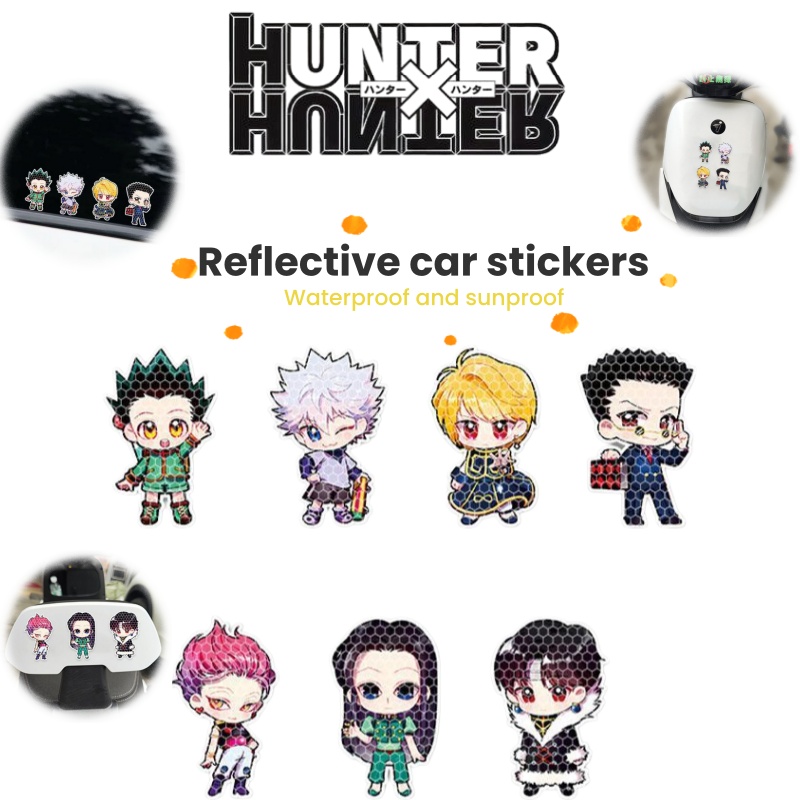 Car Accessories In Japan - สติ๊กเกอร์เตือนสะท้อนแสงลายอนิเมะสำหรับนักล่าสัตว์ ติดรถยนต์ รถจักรยานยนต์ ป้องกันรอยขีดข่วน ตกแต่งหมวกกันน็อค
