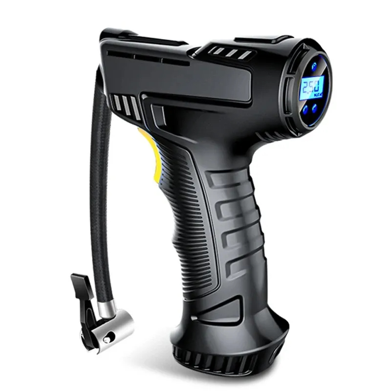 Car Portable Tire Inflator - เครื่องสูบลมยางรถยนต์แบบพกพา ดิจิตอล ไร้สาย/มีสาย ชาร์จไฟได้ อัตโนมัติ สำหรับรถยนต์และจักรยาน