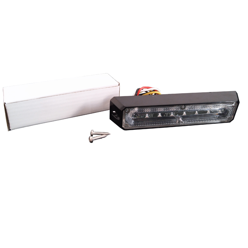 Car Accessories Light - ไฟเตือนจราจรแบบแฟลช 12V สีเหลืองอำพัน สำหรับติดกระจังหน้ารถยนต์ อุปกรณ์เสริมสำหรับรถฉุกเฉิน -