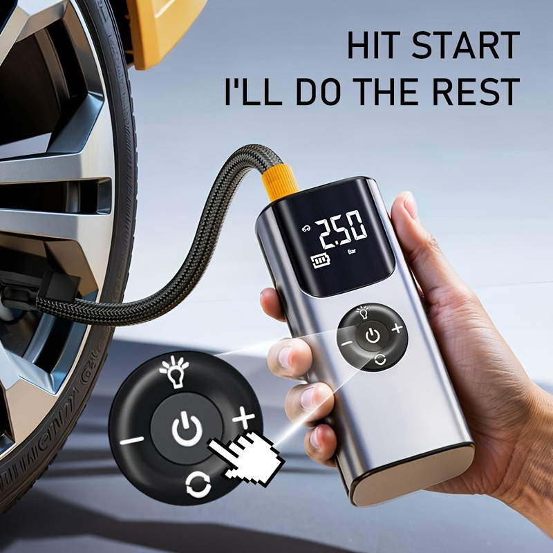 ปั๊มลมรถยนต์แบบพกพา เครื่องสูบ - Car Portable Tire Inflator บทวิจารณ์และราคา