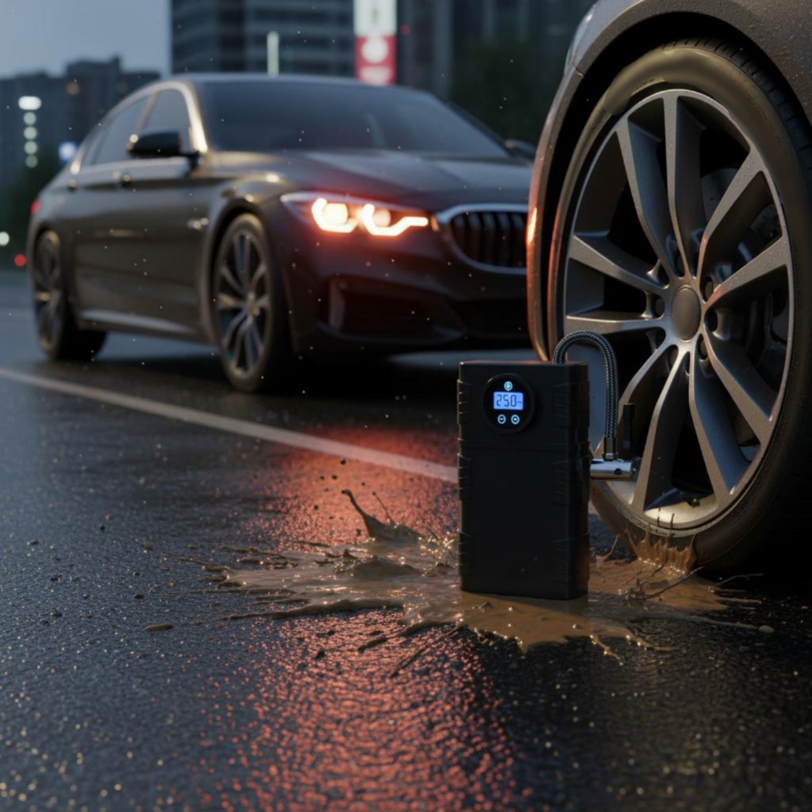 เครื่องสูบลมยางแบบพกพาไร้สาย เ - Car Portable Tire Inflator บทวิจารณ์และราคา