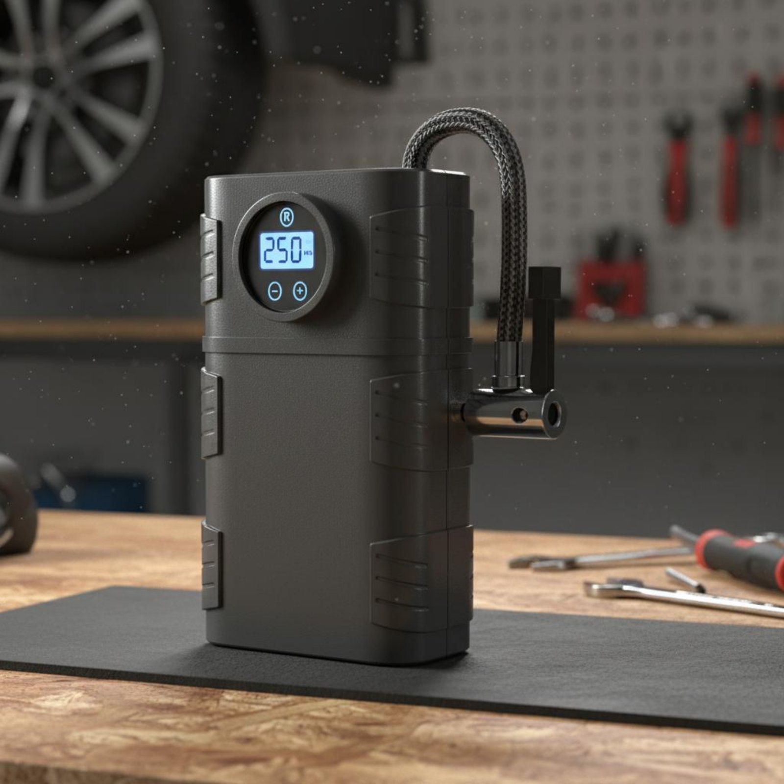 เครื่องสูบลมยางแบบพกพาไร้สาย เ - Car Portable Tire Inflator บทวิจารณ์และราคา