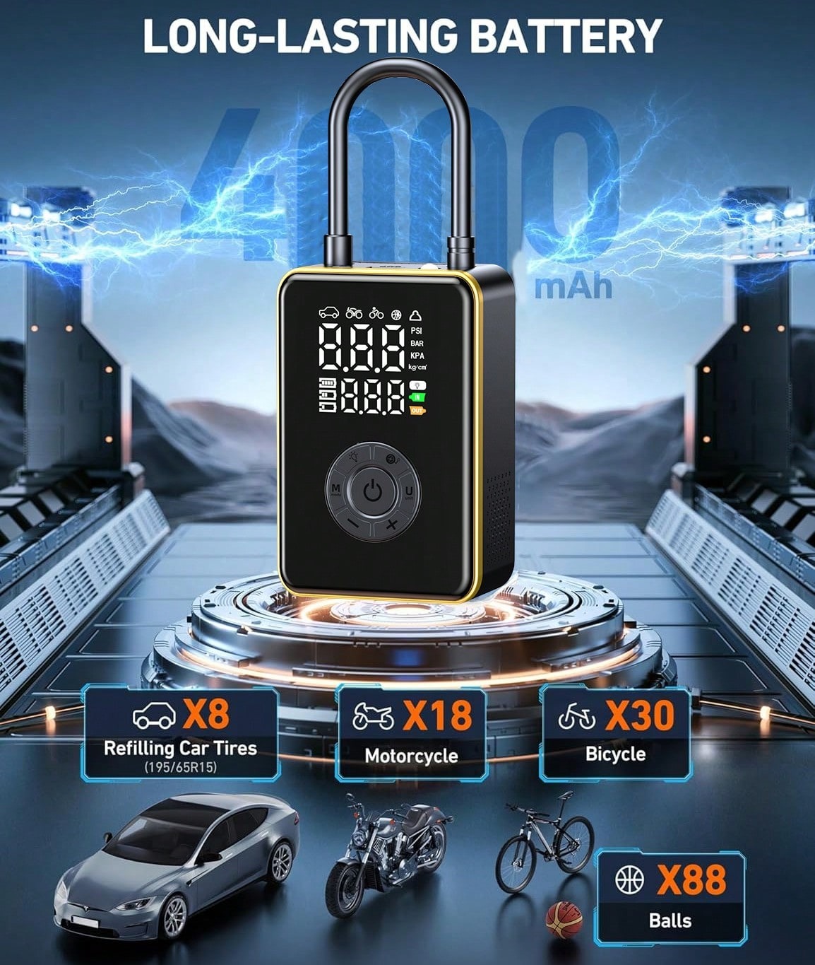 เครื่องเติมลมยางแบบพกพา, การเต - Car Portable Tire Inflator บทวิจารณ์และราคา