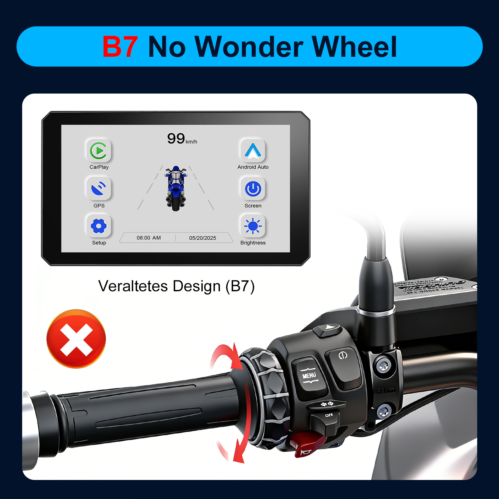 คาร์เพลย์สำหรับ BMW XR M1000 R - Wireless Car Charger บทวิจารณ์และราคา