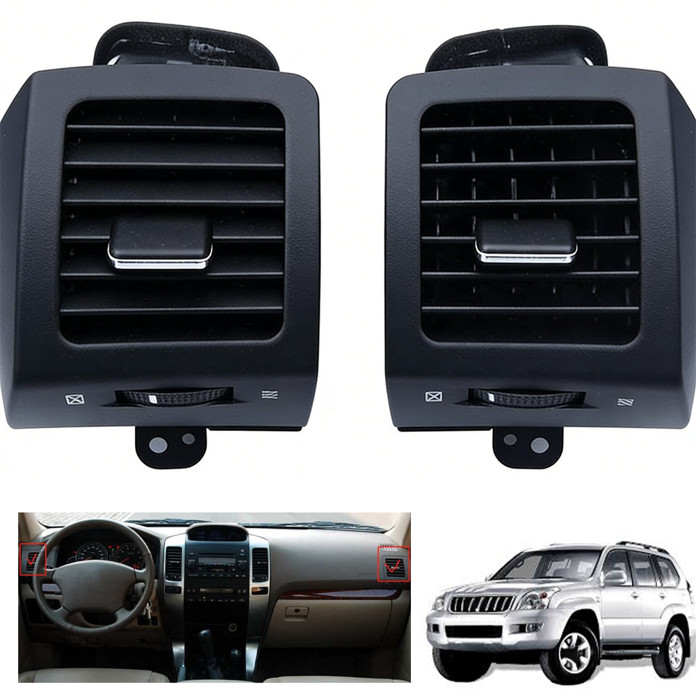 ช่องระบายอากาศพลาสติกสีดำคู่ ร - Car Accessories Light บทวิจารณ์และราคา