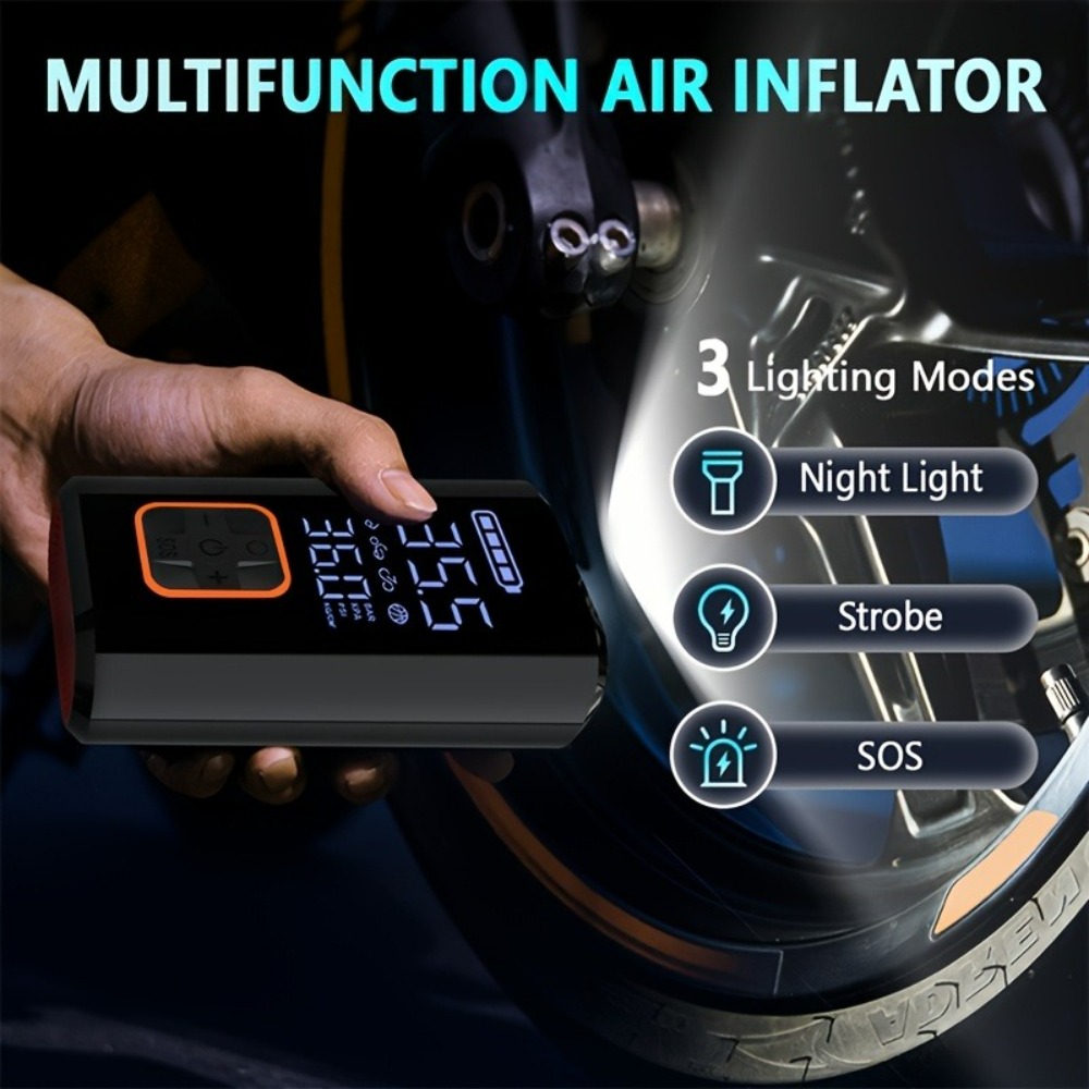 เครื่องสูบลมแบบพกพาไร้สาย สำหร - Car Portable Tire Inflator บทวิจารณ์และราคา