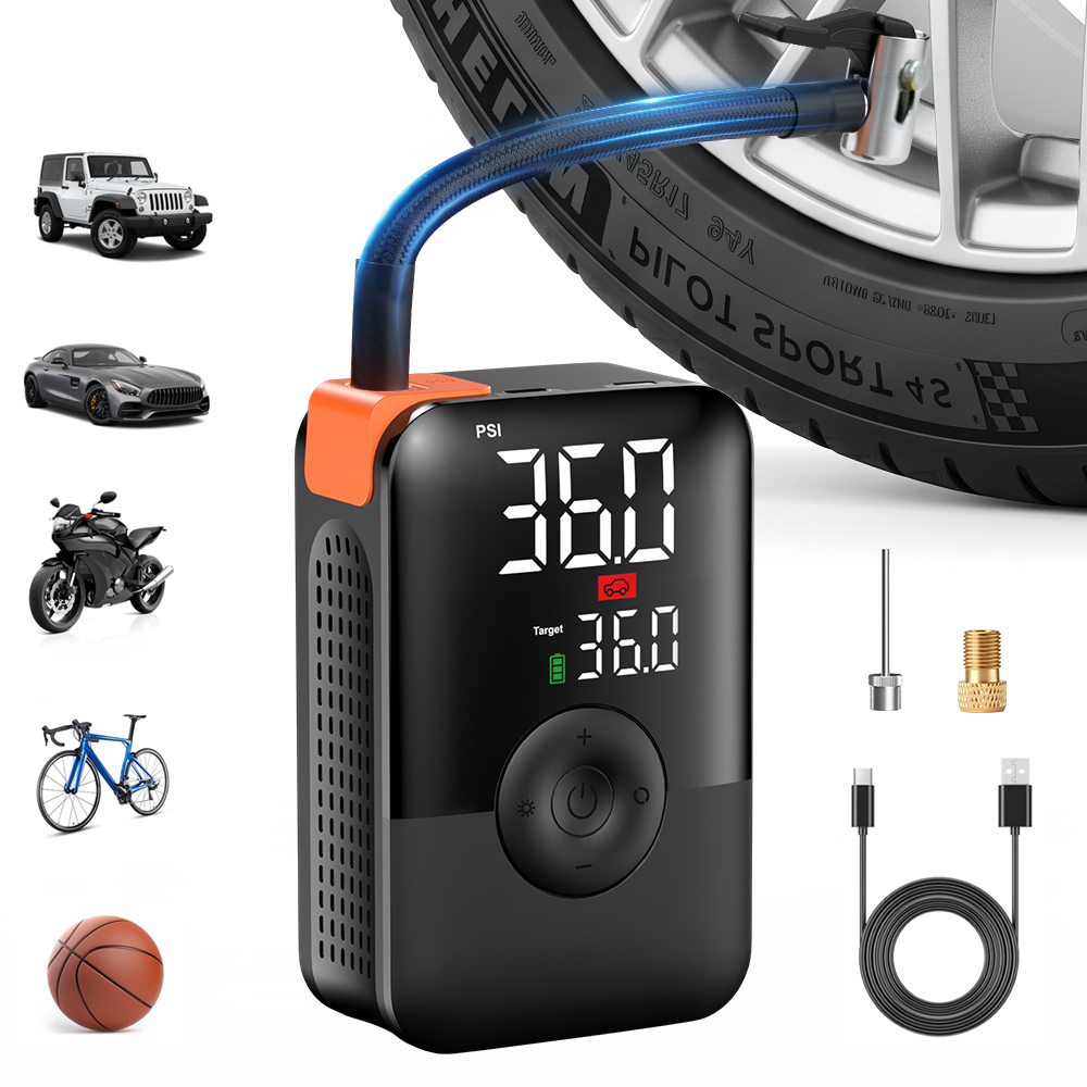 เครื่องเติมลมยางขนาดเล็ก 12V 1 - Car Portable Tire Inflator บทวิจารณ์และราคา