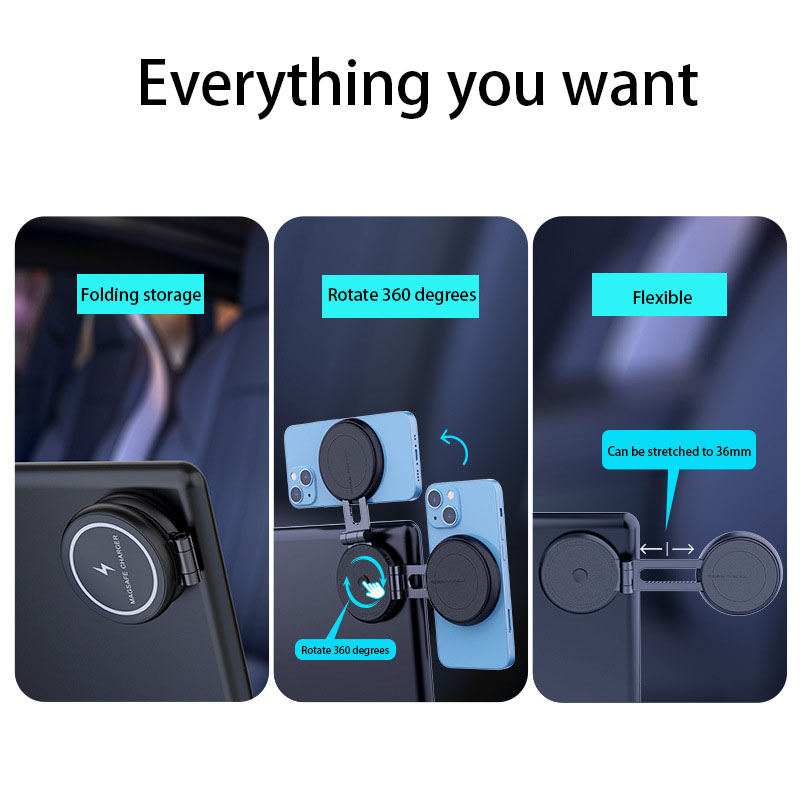ที่วางโทรศัพท์ในรถยนต์แม่เหล็ก - Wireless Car Charger บทวิจารณ์และราคา