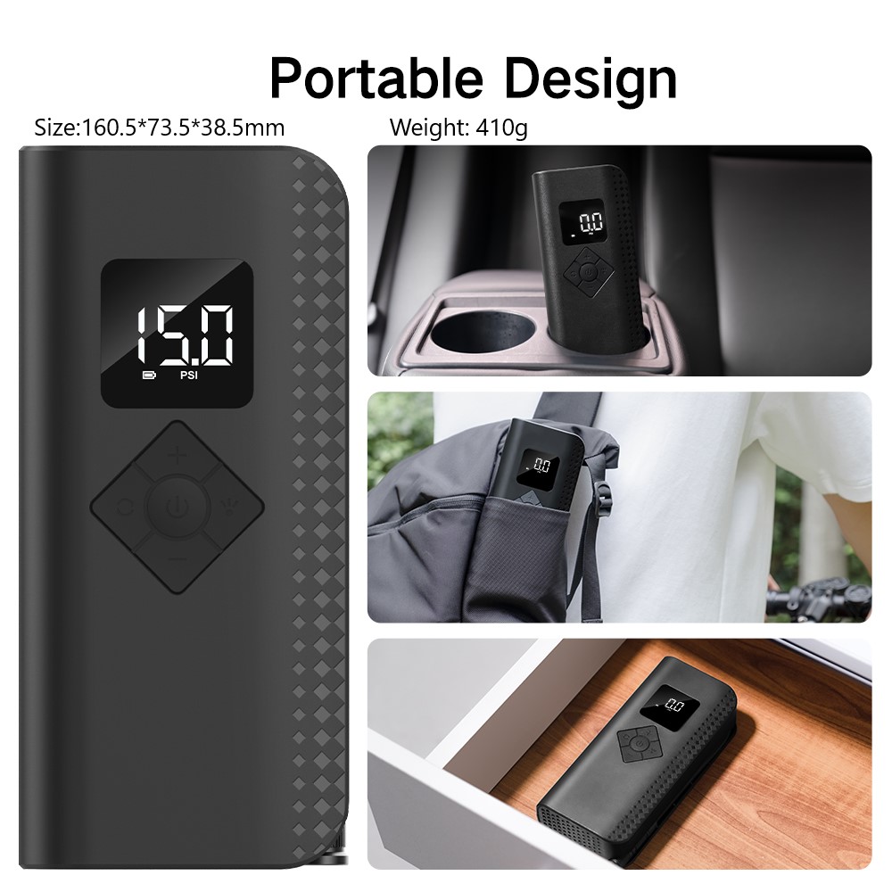 ปั๊มลมยางไฟฟ้าแบบพกพาขนาดเล็กป - Car Portable Tire Inflator บทวิจารณ์และราคา