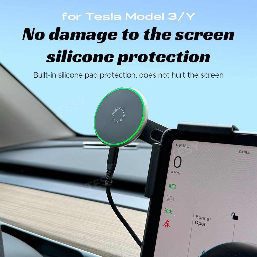 ที่ยึดโทรศัพท์ในรถยนต์พร้อมที่ - Wireless Car Charger บทวิจารณ์และราคา
