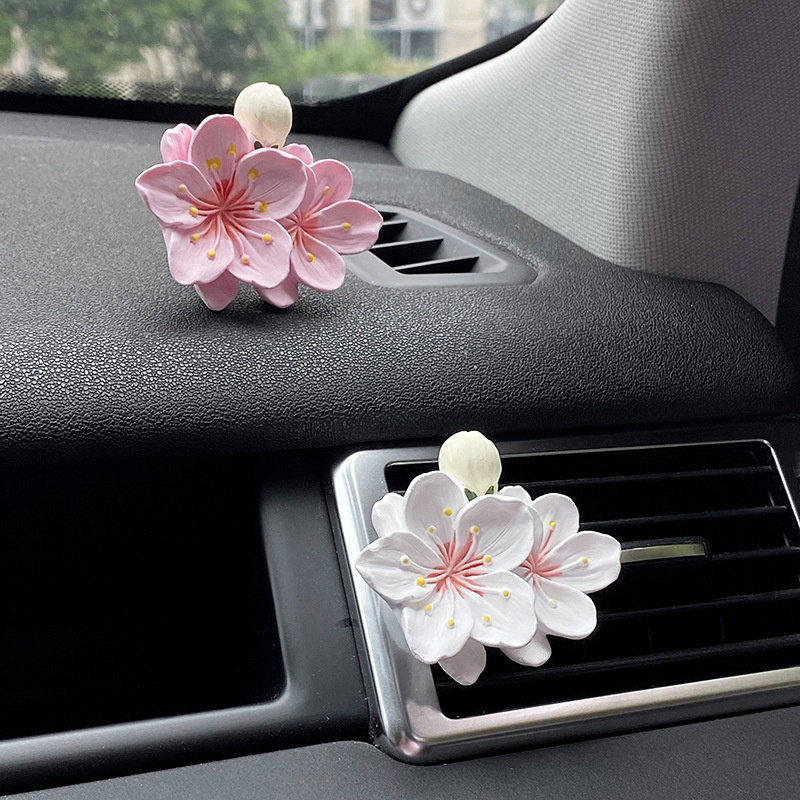 คลิปหนีบปรับอากาศรูปดอกไม้ 1 ช - Car Accessories Perfume บทวิจารณ์และราคา