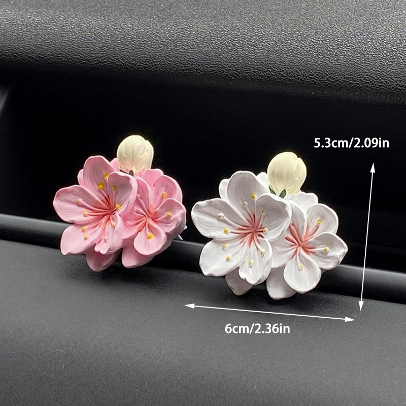คลิปหนีบปรับอากาศรูปดอกไม้ 1 ช - Car Accessories Perfume บทวิจารณ์และราคา