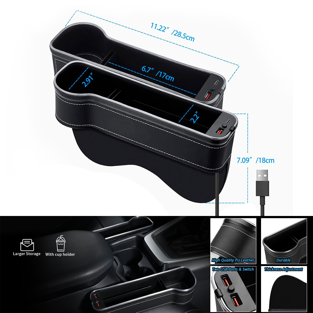 กล่องเก็บของระหว่างเบาะรถยนต์พ - Car Accessories Hanging บทวิจารณ์และราคา
